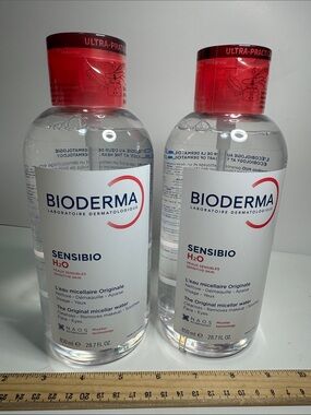 Two NEW SEALED Bioderma Sensibio H2O  Micellar water sensitive skin 850 ml
